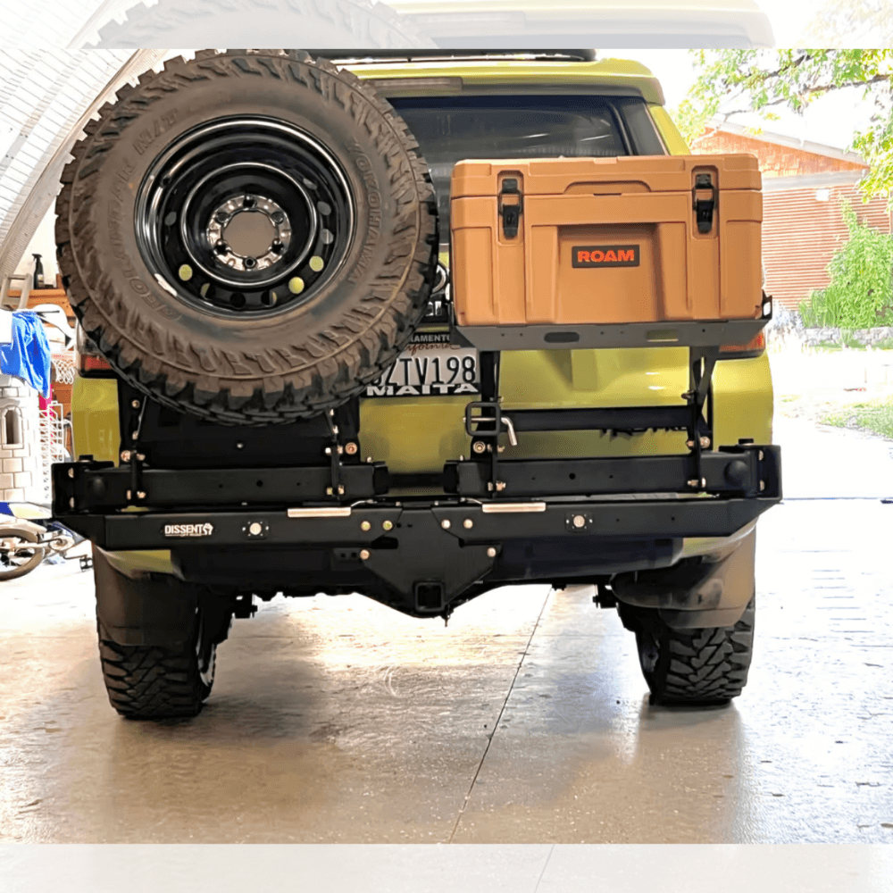 Modular Hitch Mounted Tire/Accessory Carrier Dual Swing Fits