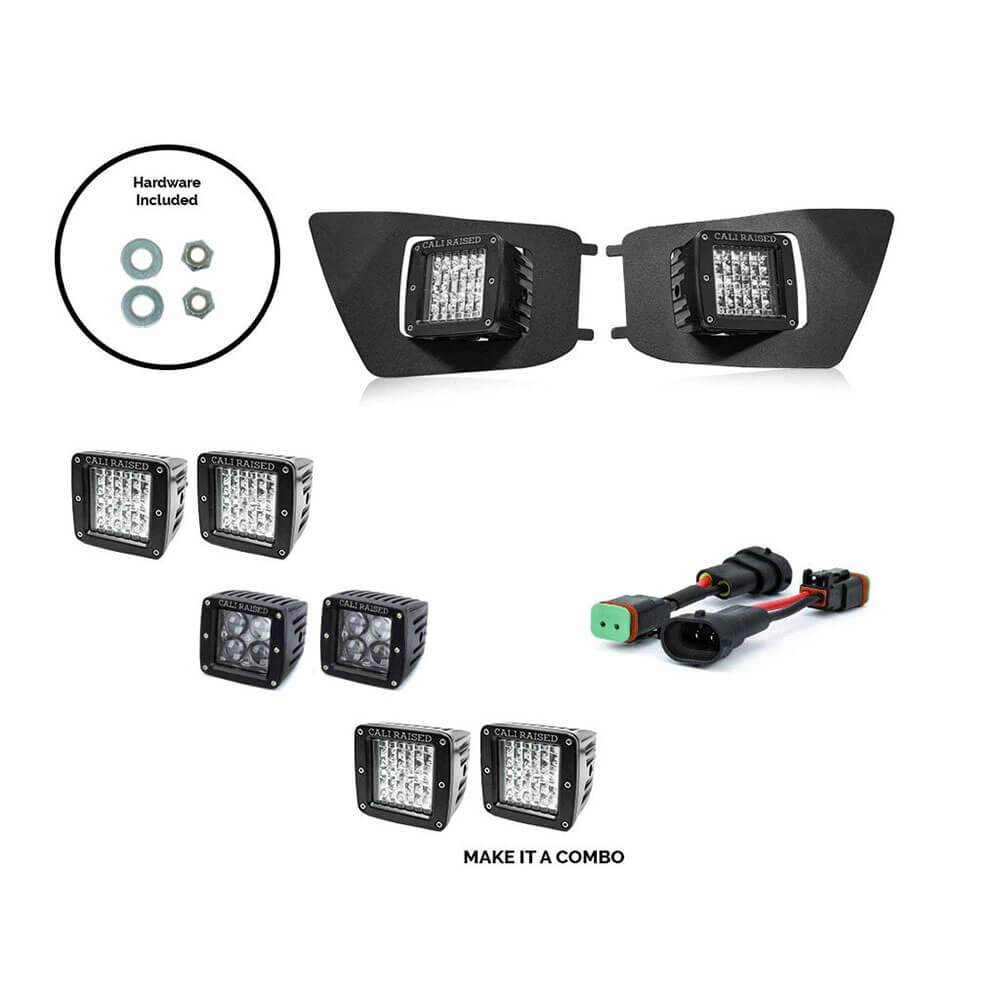 tacoma pod fog lights Led Fog Light Pod Replacements Brackets Kit Fits 2012-2015 Toyota Taco –  Yota Force