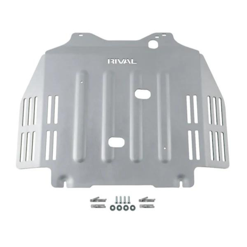 RIVAL Aluminum Transmission Catalytic Converter Skid Plate Fits
