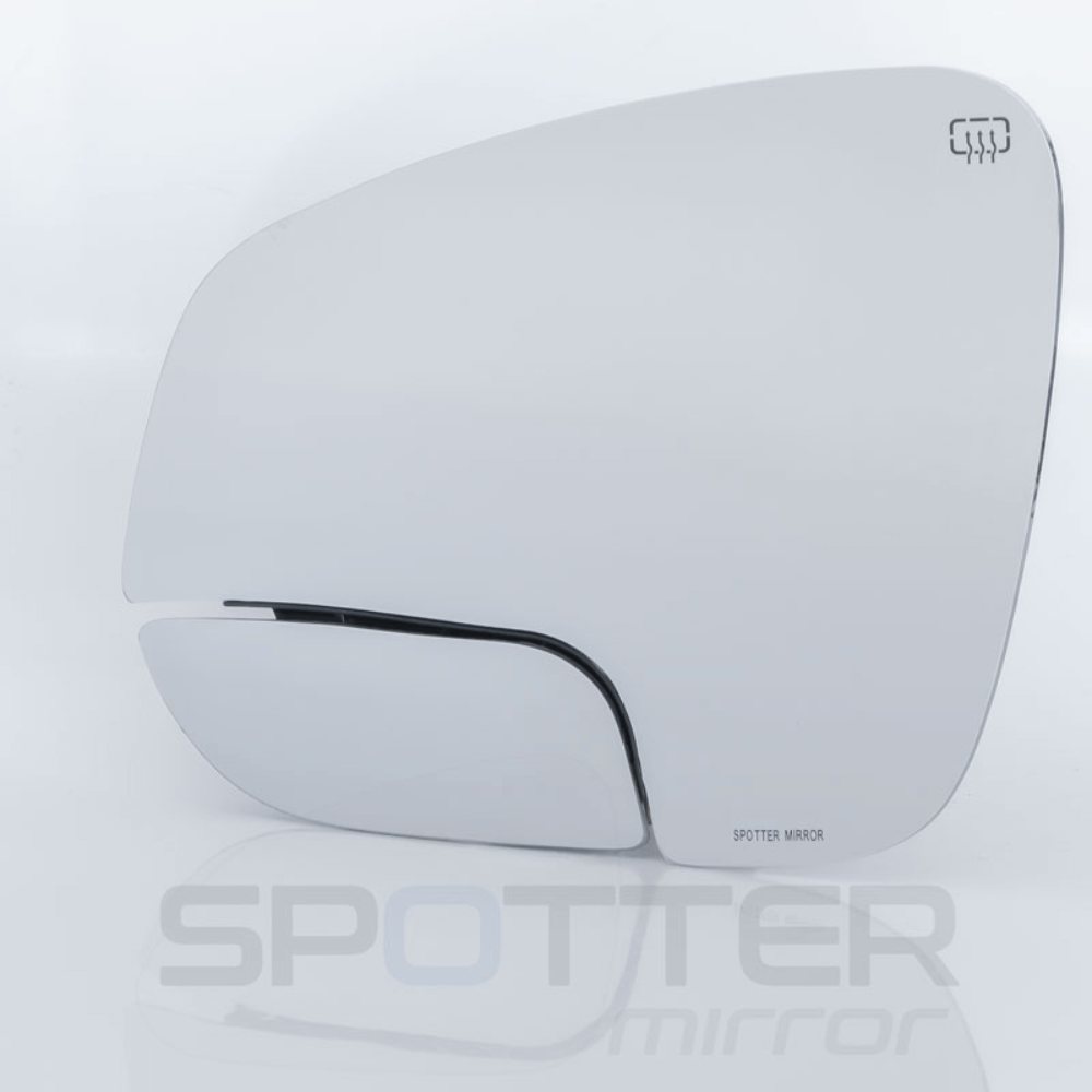 Burco Passenger Side Mirror Glass For 2020-2024 Toyota Tundra - With Blind Spot Icon - 5861B