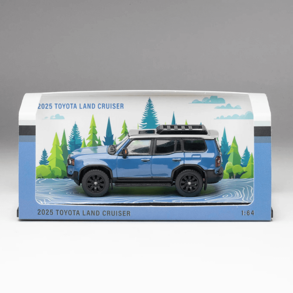 DiecastTalk x Yota Force Exclusive GCD 1/64 Toyota Land Cruiser First Edition Heritage Blue