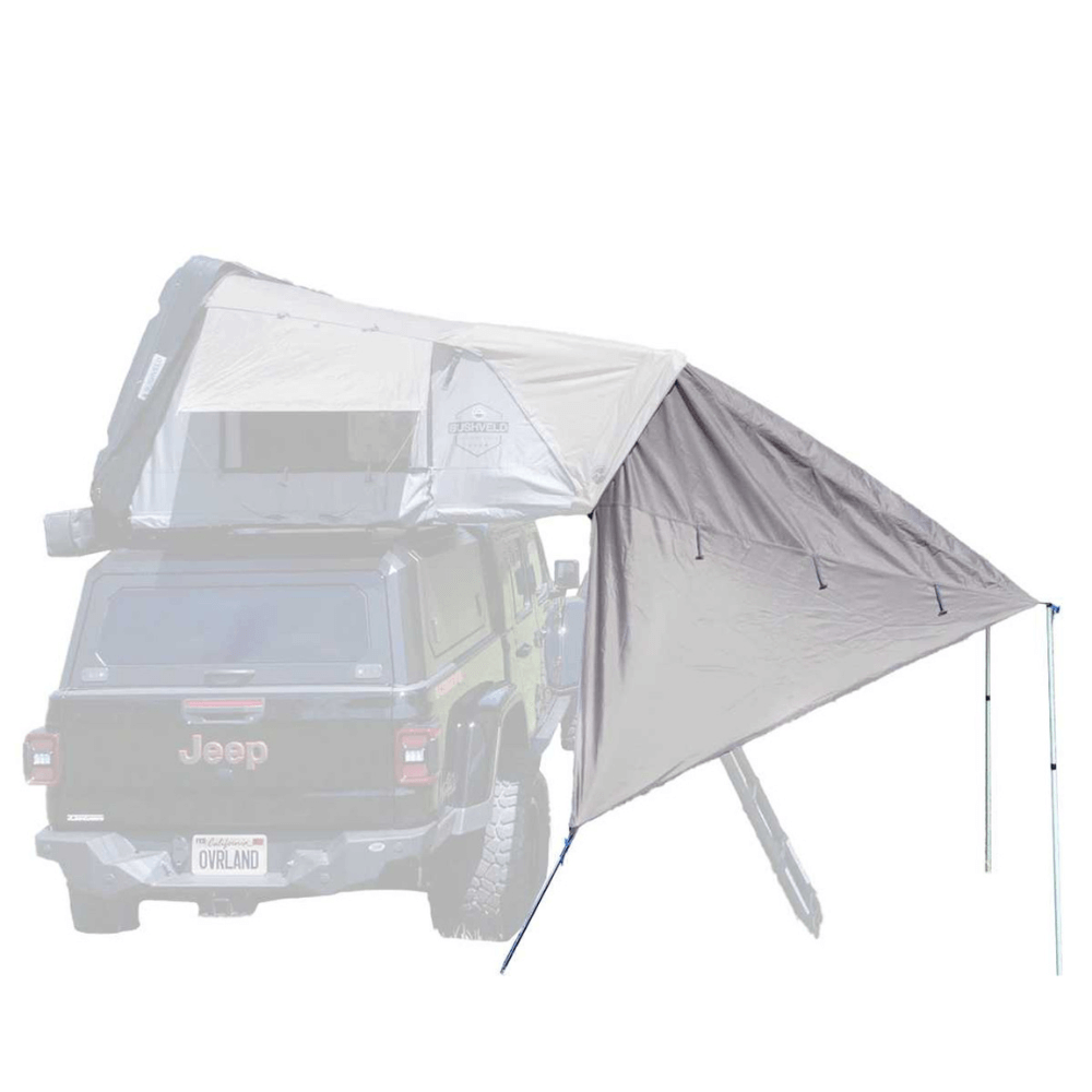 4 person roof top tent Overland Vehicle Systems 18089903 Bushveld Awning for 4 Person Roof Top Tent