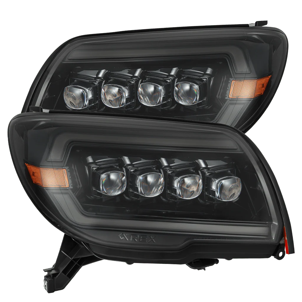 thumbnail image 2 of Matte Black Honeycomb Front Bumper Grille With Amber Lights For 2006-2009 Toyota 4Runner – AP_G 2 of 6
