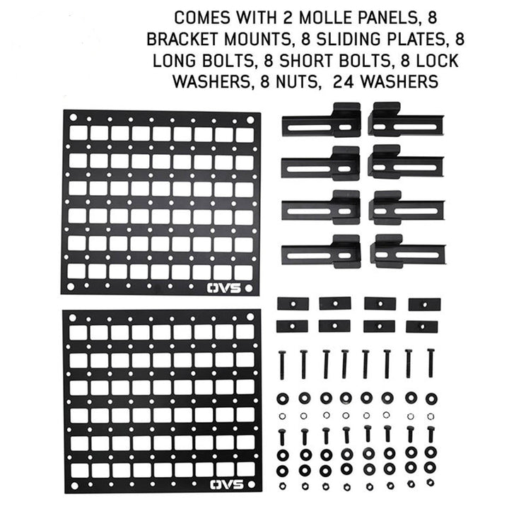 Side Frame Molle Panels (Pair) for Expedition Truck Cap