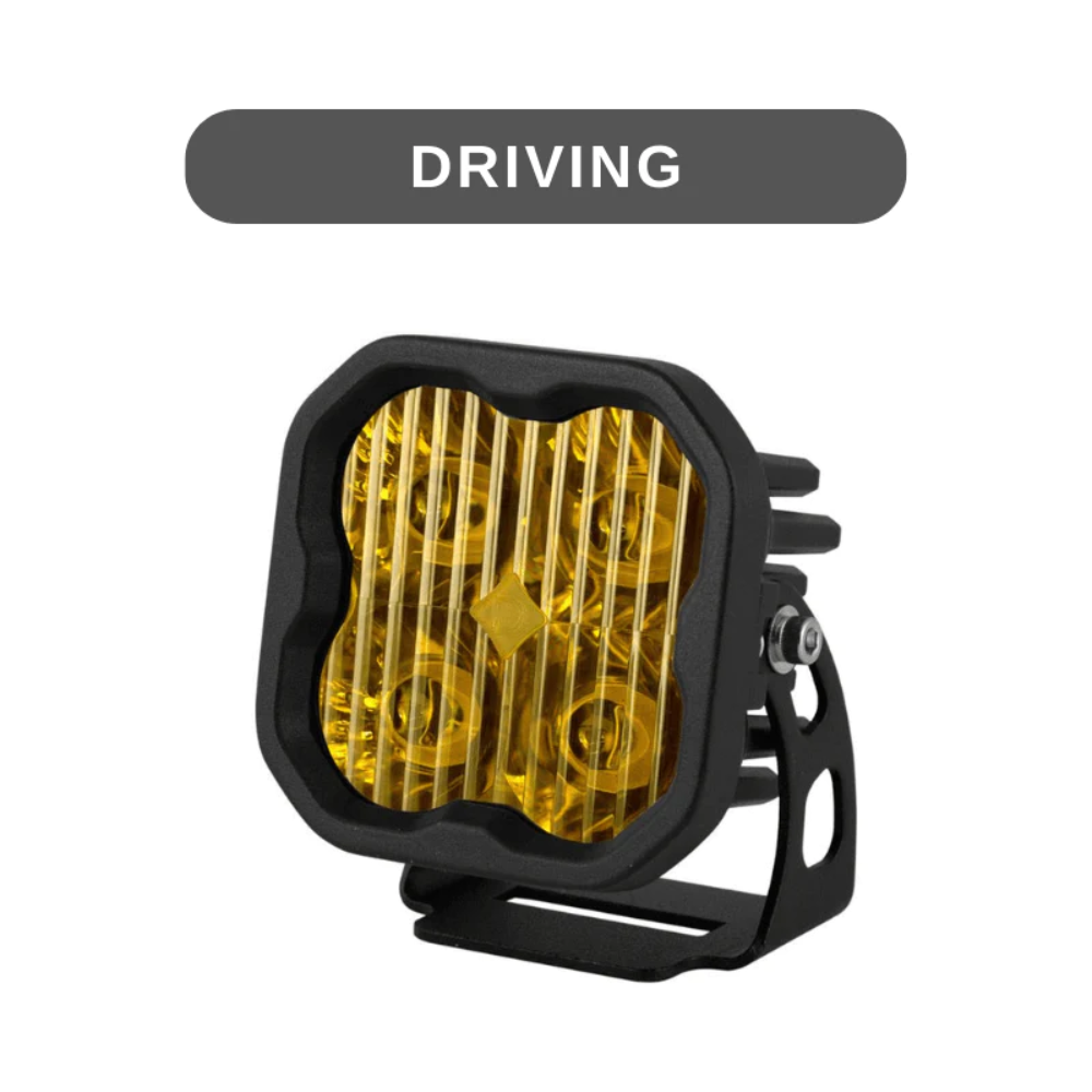 Stage Series 3" SAE Yellow Max LED Pod | Standard Mount