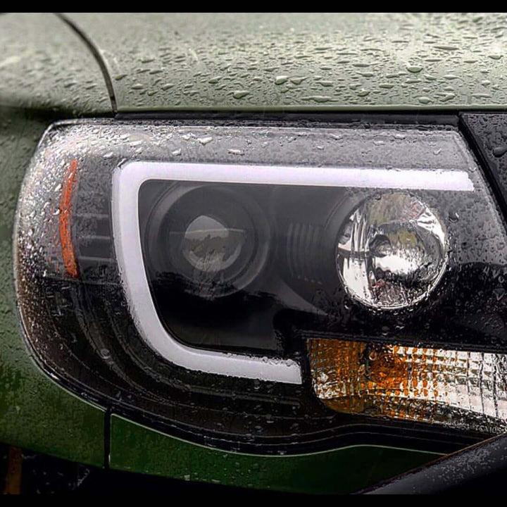 2005-2011 Toyota Tacoma LED Projector Headlights Light Bar DRL