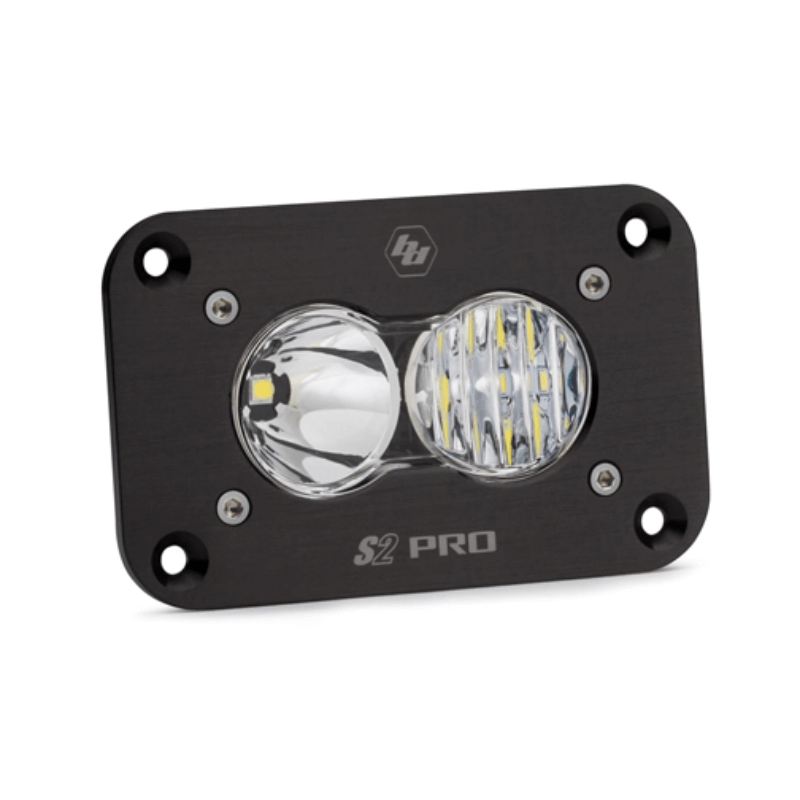 S2 Pro Black Flush Mount LED Auxiliary Light Pod