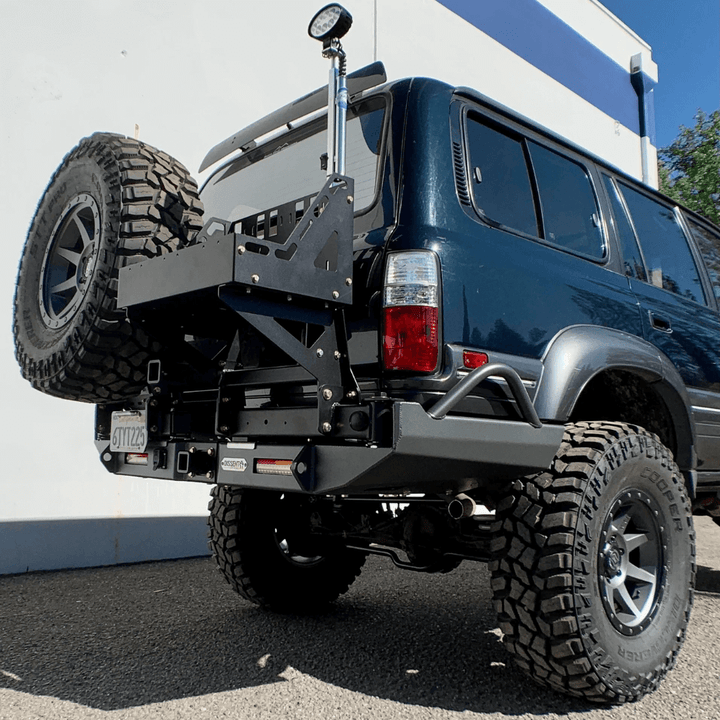 1990-1997 Toyota Land Cruiser 80 Triple Jerry Can Basket Swing-Out