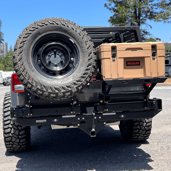 1998-2007 Toyota Land Cruiser 100 Modular Hitch Mounted Tire/Accessory Carrier - Dual Swing