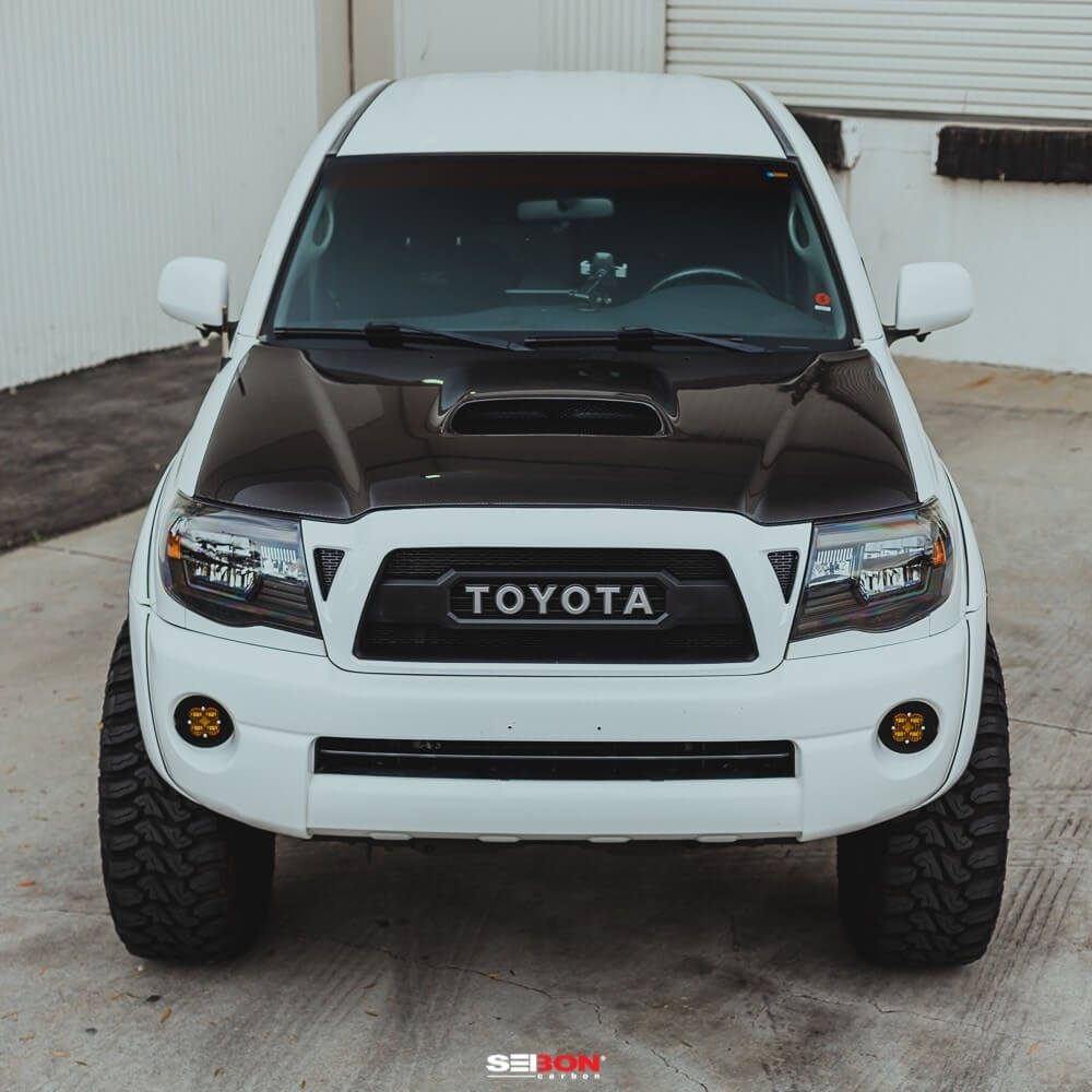 2005-2011 Toyota Tacoma TR-Style Carbon Fiber Hood