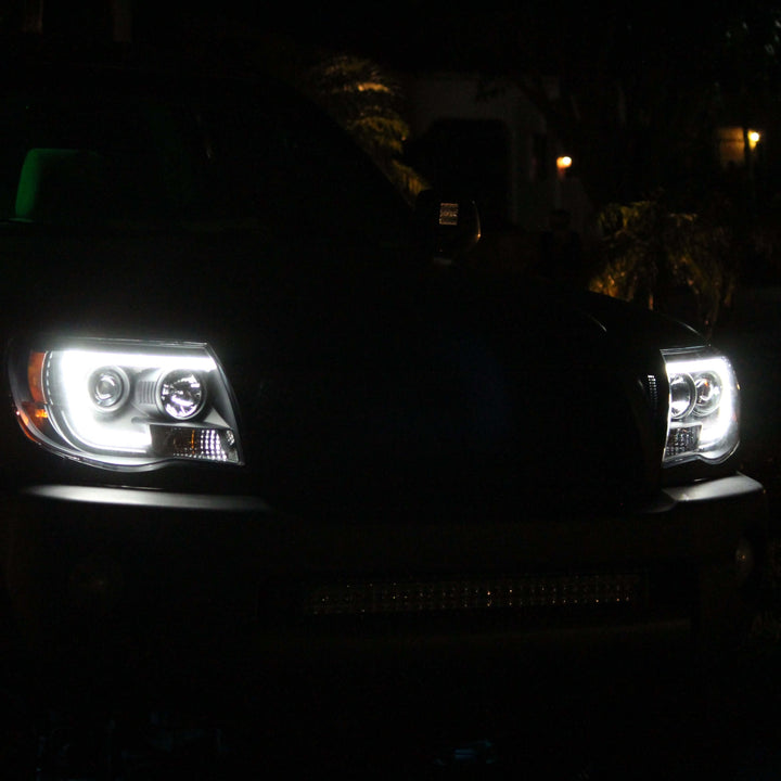 2005-2011 Toyota Tacoma Projector Headlights Light Bar DRL