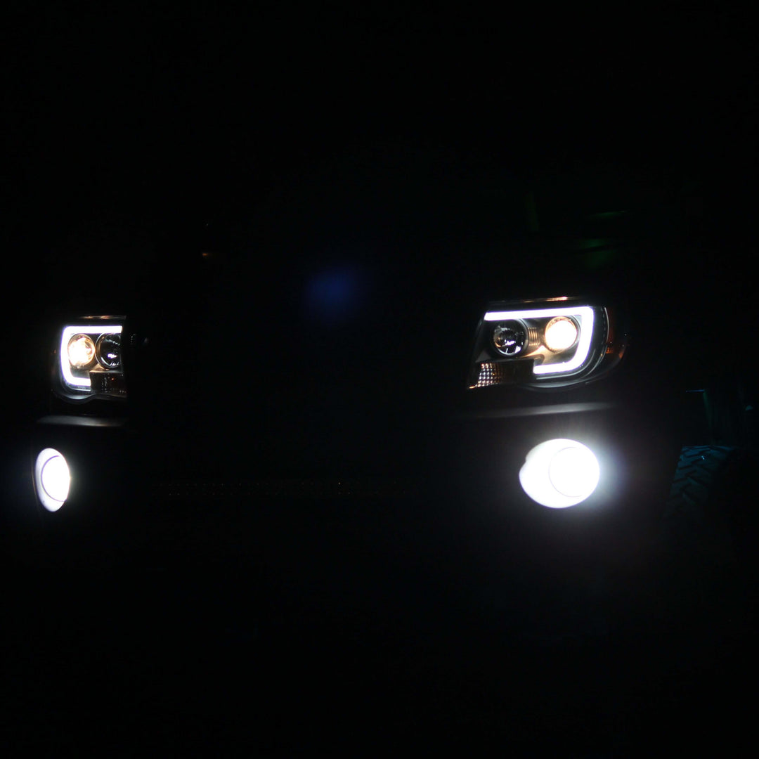 2005-2011 Toyota Tacoma Projector Headlights Light Bar DRL