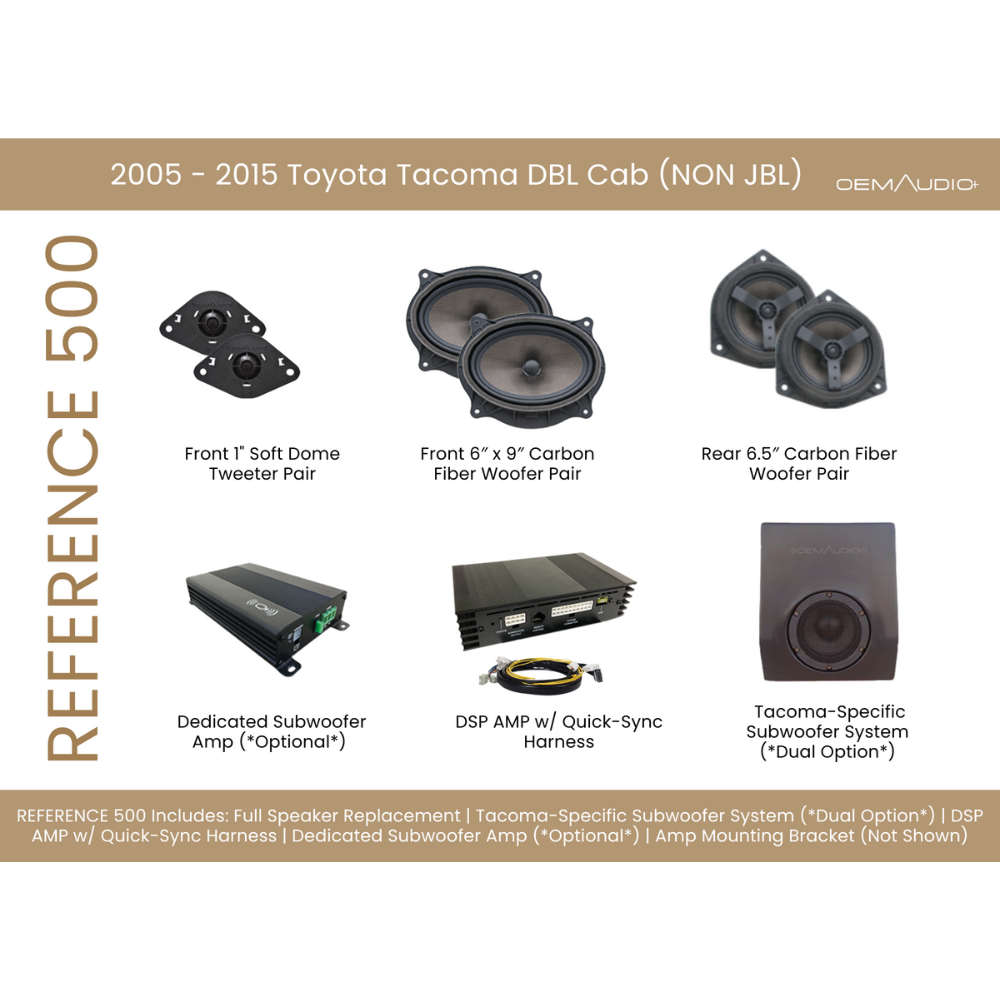 2005-2015 Toyota Tacoma | Access Cab Sound System | Reference 500