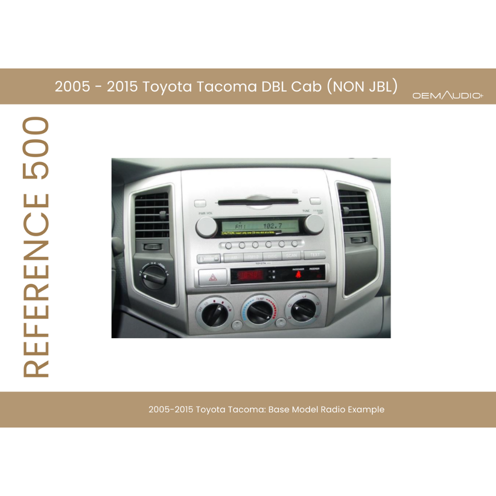 2005-2015 Toyota Tacoma | Access Cab Sound System | Reference 500