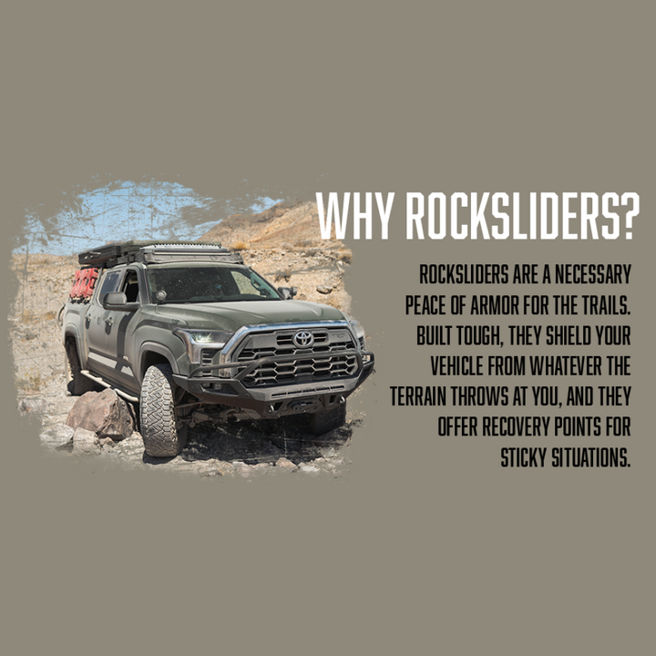 2005-2023 Toyota Tacoma Trail Bolt-On Rock Sliders