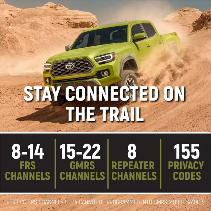 2005+ Toyota Tacoma Two-Way GMRS Mobile Radio Kit