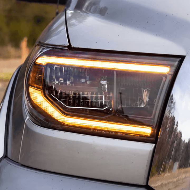 2007-2013 Toyota Tundra XB LED Headlights (Amber DRL)