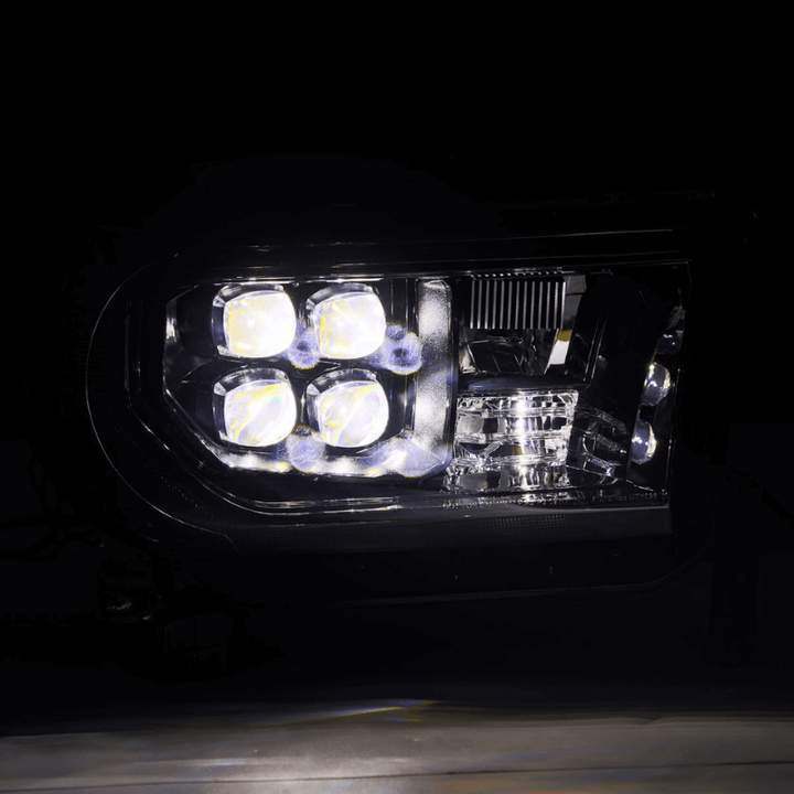 2007-2013 Toyota Tundra/08-17 Toyota Sequoia MK2 NOVA-Series LED Projector Headlights Alpha-Black