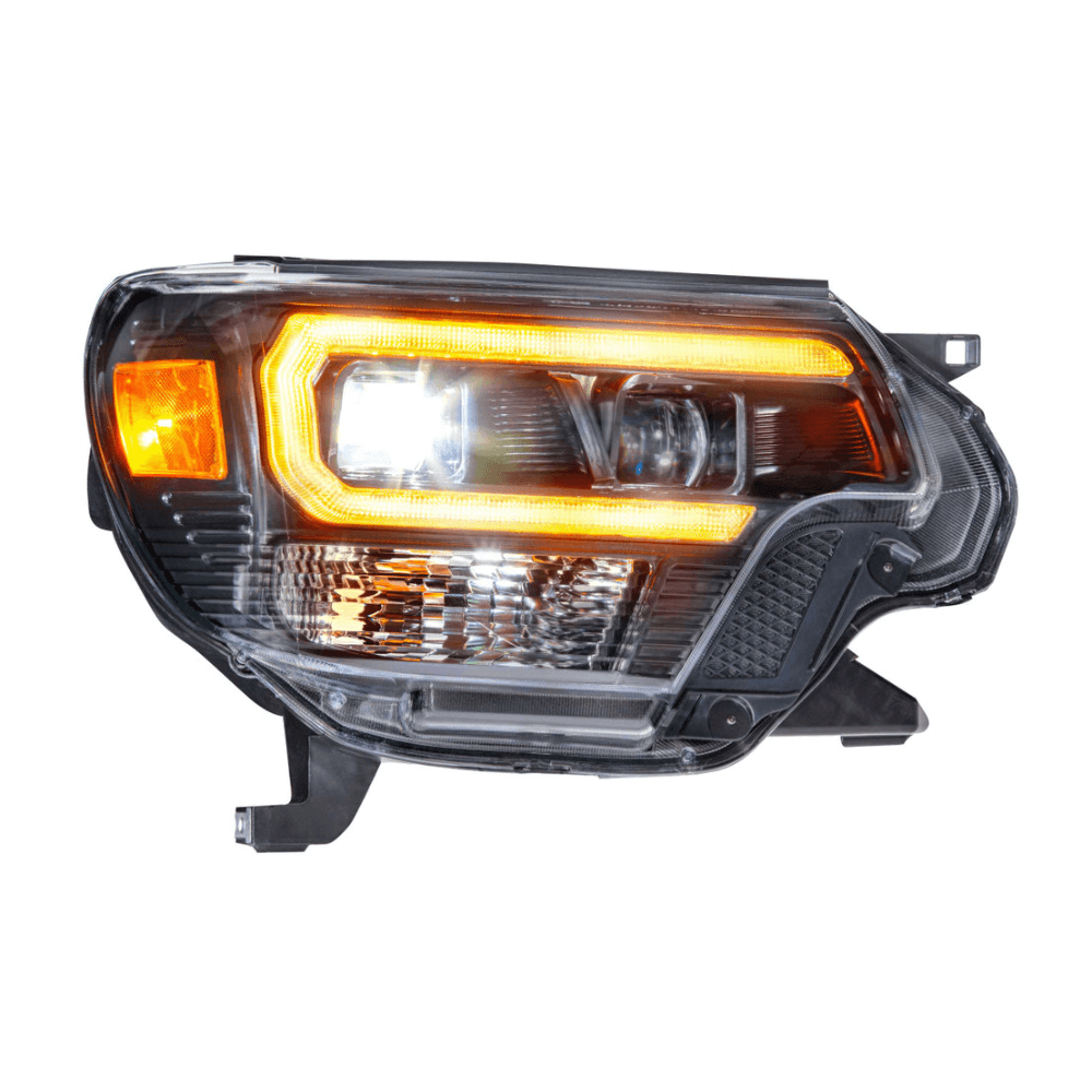 2012-2015 Toyota Tacoma XB Hybrid LED Headlights | White or Amber DRL