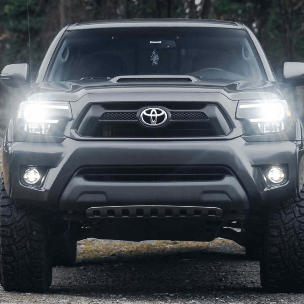 2012-2015 Toyota Tacoma XB Hybrid LED Headlights | White or Amber DRL