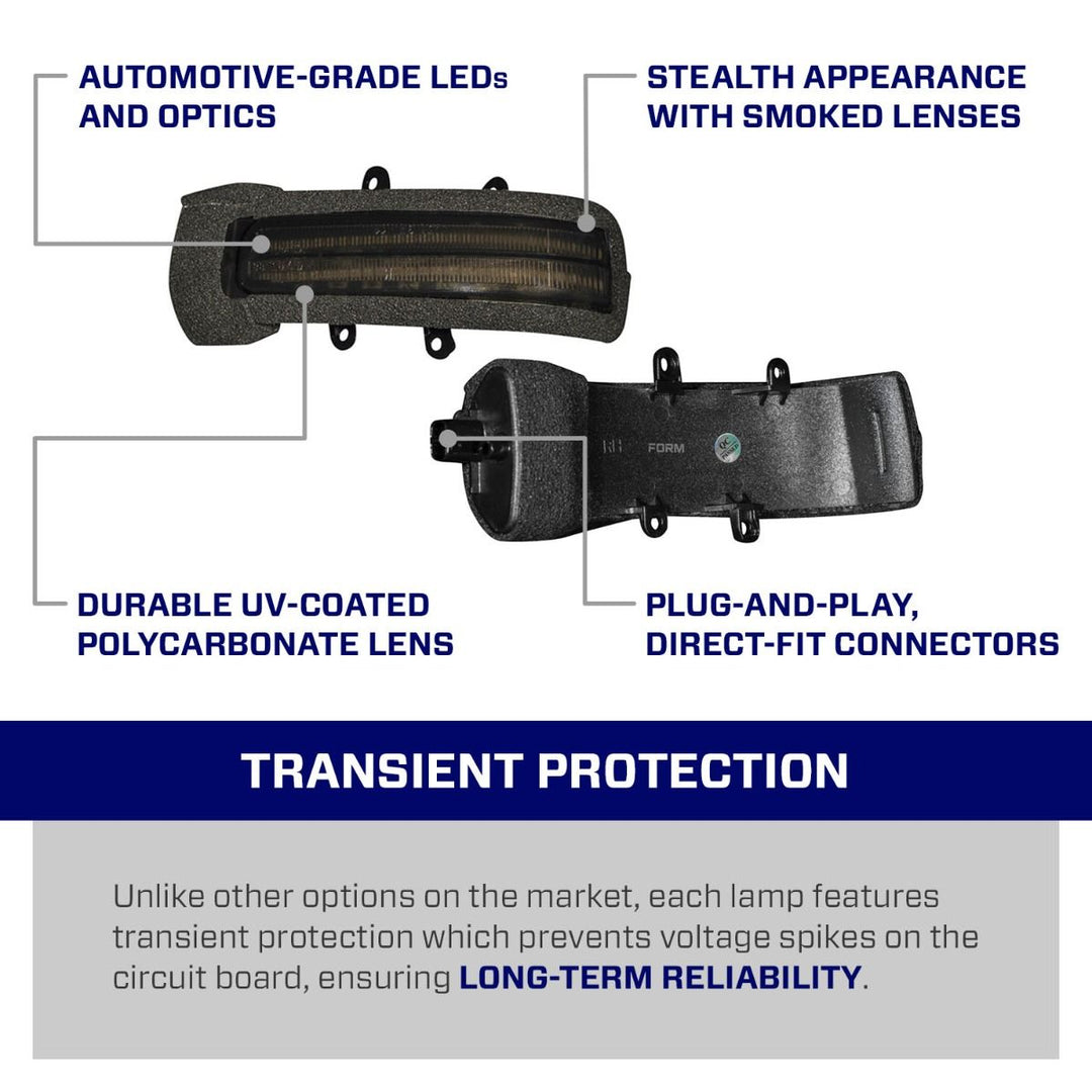 LED Mirror Lights for 2012-2015 Tacoma - 2010-2013 Toyota 4Runner (pair)