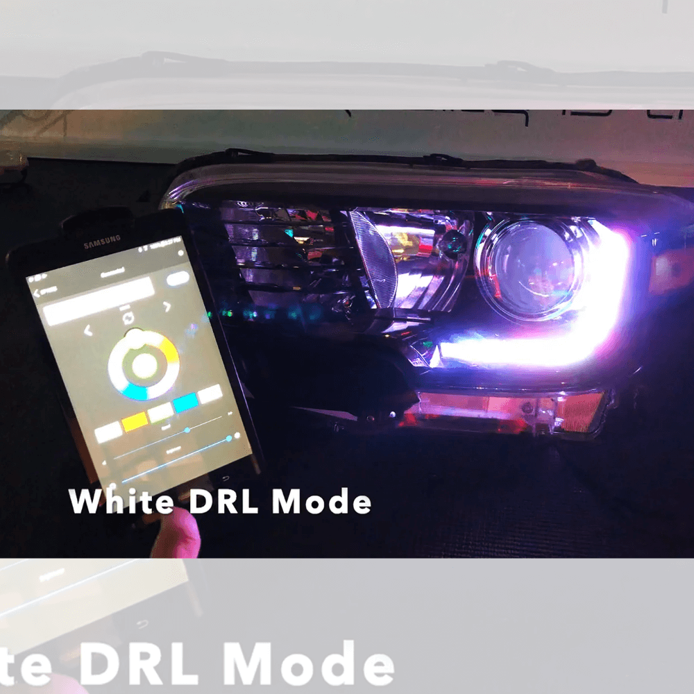 2016-2023 Toyota Tacoma Dynamic ColorSHIFT RGB+A Headlight DRL Kit