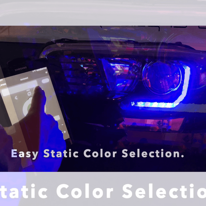 2016-2023 Toyota Tacoma Dynamic ColorSHIFT RGB+A Headlight DRL Kit