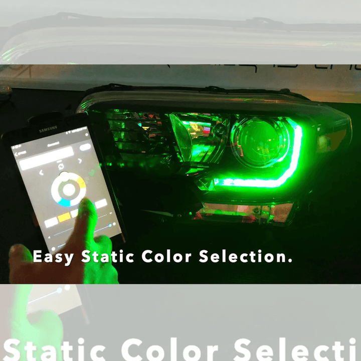 2016-2023 Toyota Tacoma Dynamic ColorSHIFT RGB+A Headlight DRL Kit