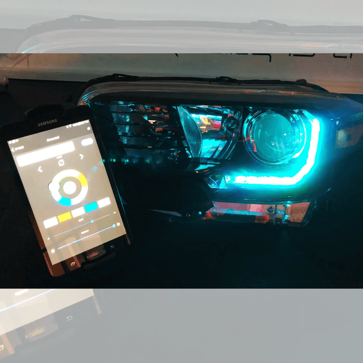 2016-2023 Toyota Tacoma Dynamic ColorSHIFT RGB+A Headlight DRL Kit