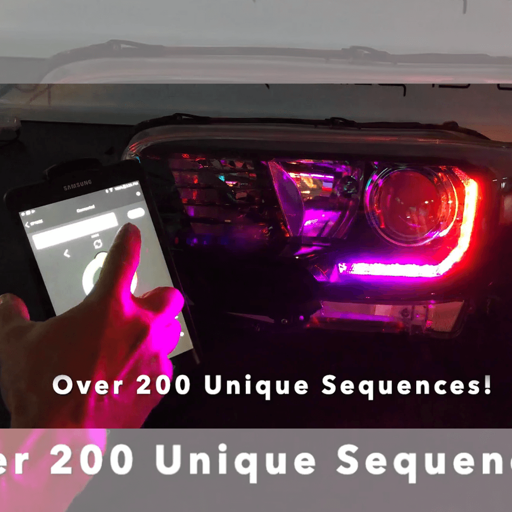 2016-2023 Toyota Tacoma Dynamic ColorSHIFT RGB+A Headlight DRL Kit