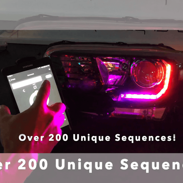 2016-2023 Toyota Tacoma Dynamic ColorSHIFT RGB+A Headlight DRL Kit