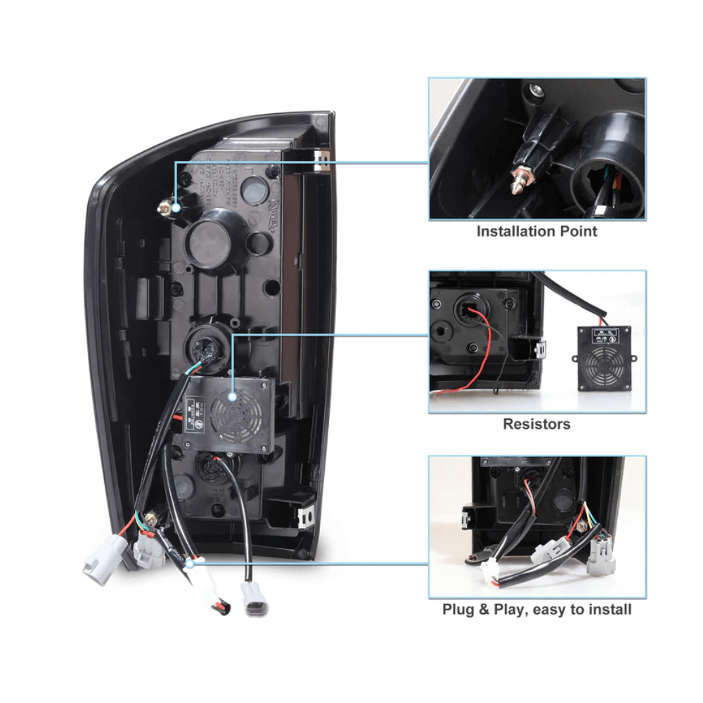 Sequential LED Tail Lights Fits 2016-2023 Toyota Tacoma