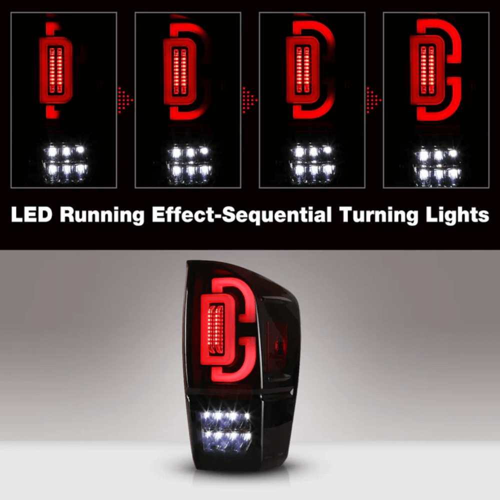 Sequential LED Tail Lights Fits 2016-2023 Toyota Tacoma