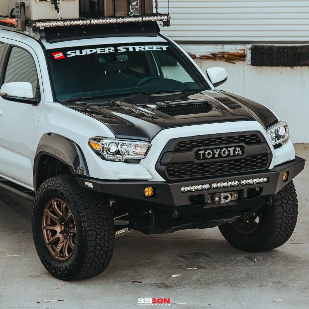 2016-2023 Toyota Tacoma TS-Style Carbon Fiber Hood