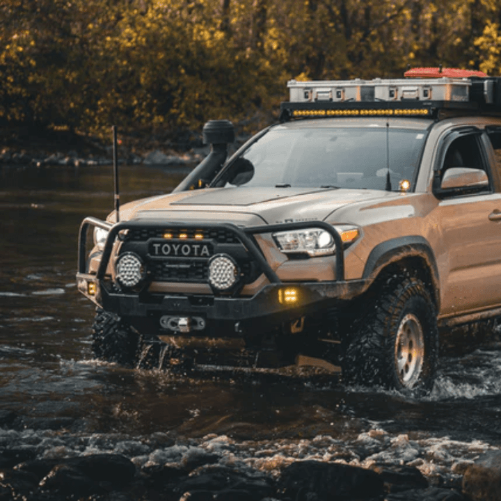 2016+ Toyota Tacoma Hi-Lite Overland Front Bumper with Bull Bar