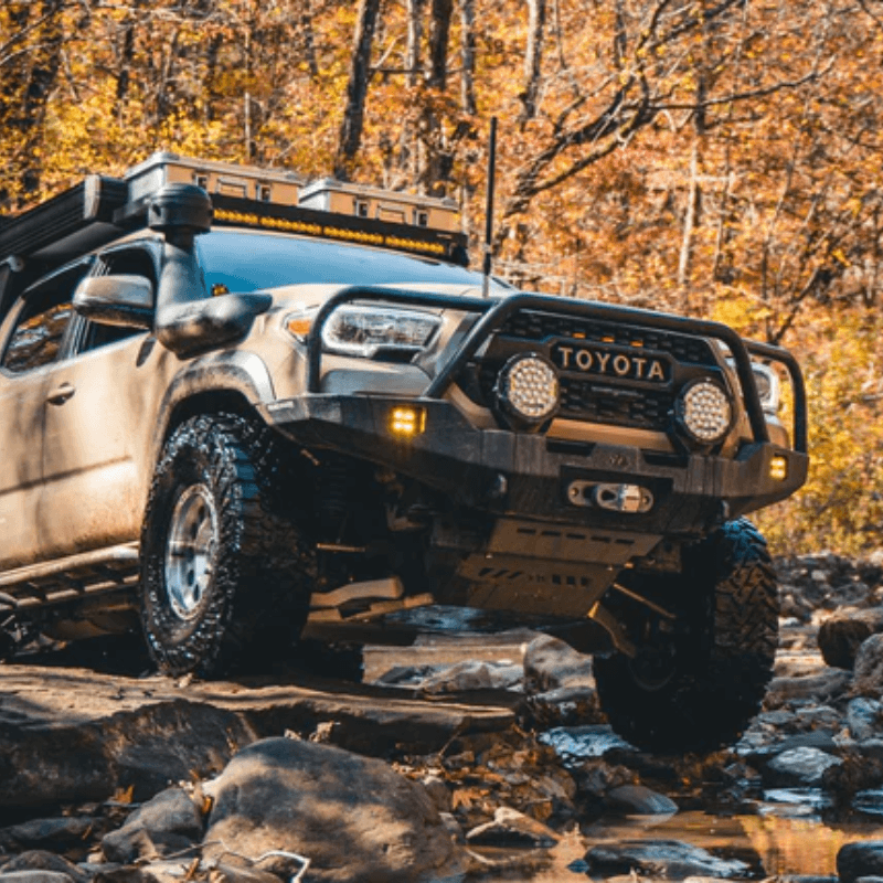 2016+ Toyota Tacoma Hi-Lite Overland Front Bumper with Bull Bar