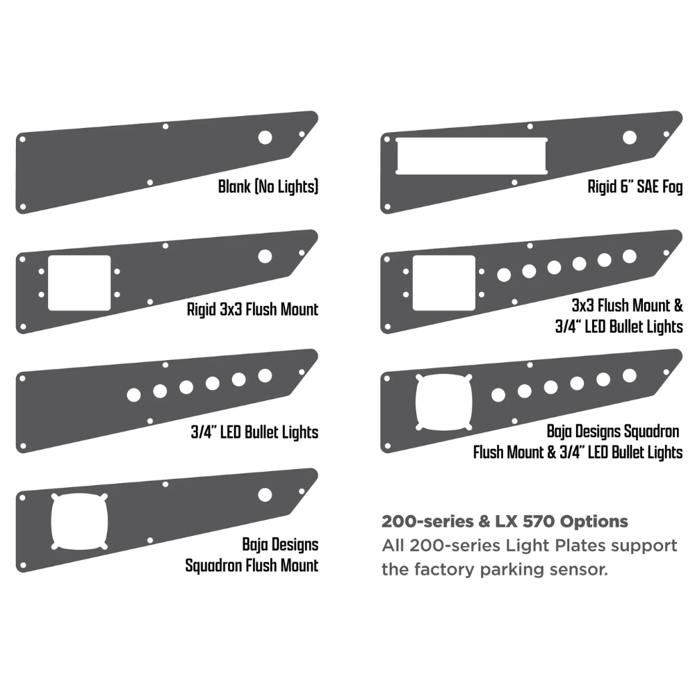 2016+ Toyota Land Cruiser 200 Full Replacement Modular Front Bumper