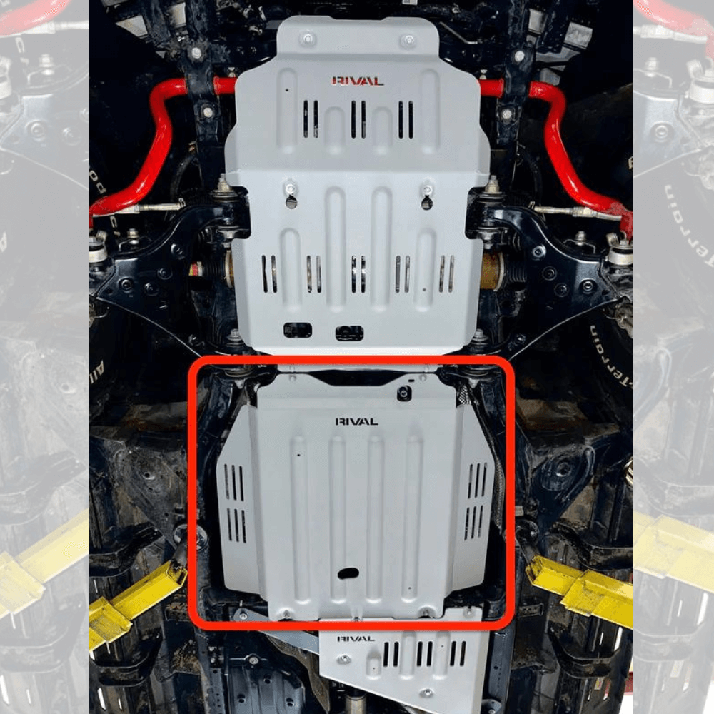 2021-2024 Toyota Tundra CrewMax RIVAL Aluminum Transmission Catalytic Converter Skid Plate | Hybrid only