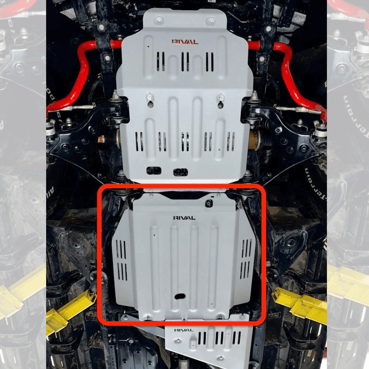 2021-2024 Toyota Tundra CrewMax RIVAL Aluminum Transmission Catalytic Converter Skid Plate | Hybrid only