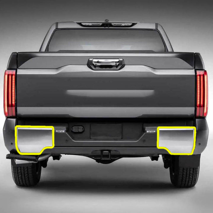 2022+ Toyota Tundra Rear Bumper Chrome Delete Overlay