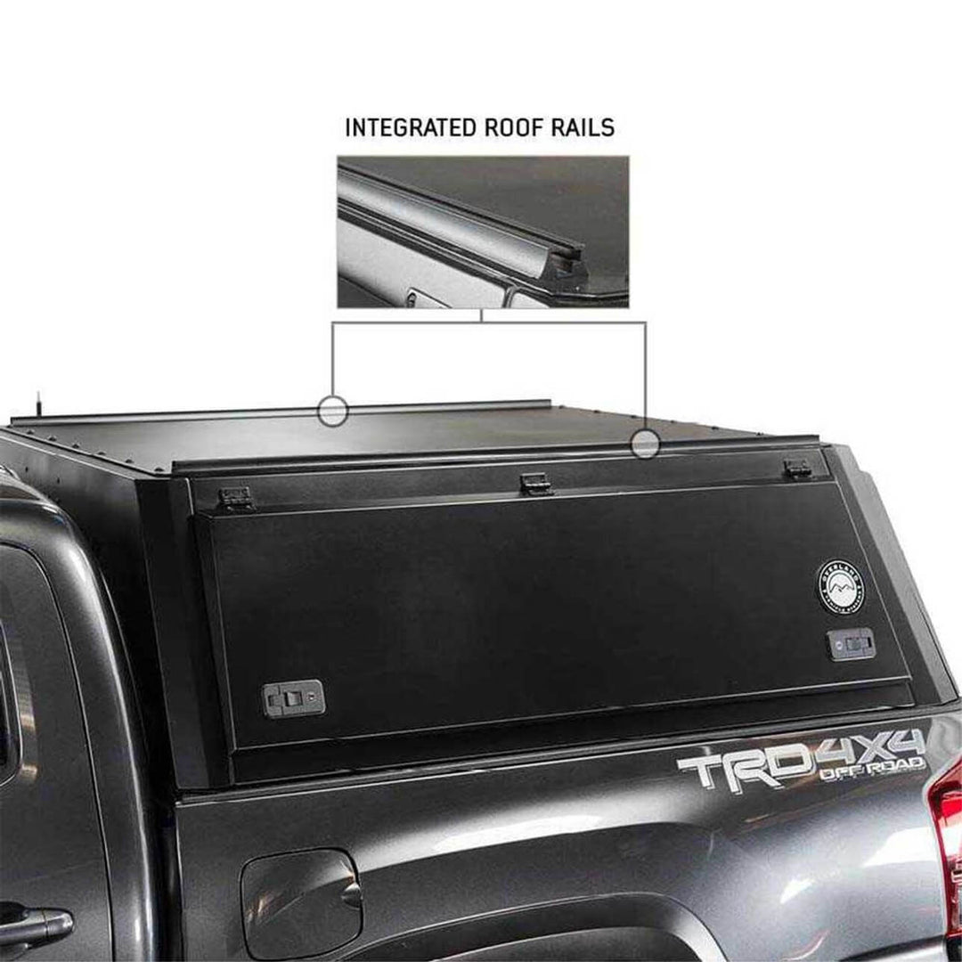 2022+ Toyota Tundra Expedition Truck Cap W/Full Wing Doors, Front and Rear Windows & 3rd Brake Light