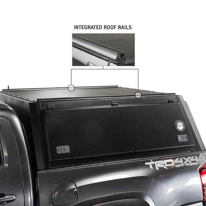2022+ Toyota Tundra Expedition Truck Cap W/Full Wing Doors, Front and Rear Windows & 3rd Brake Light