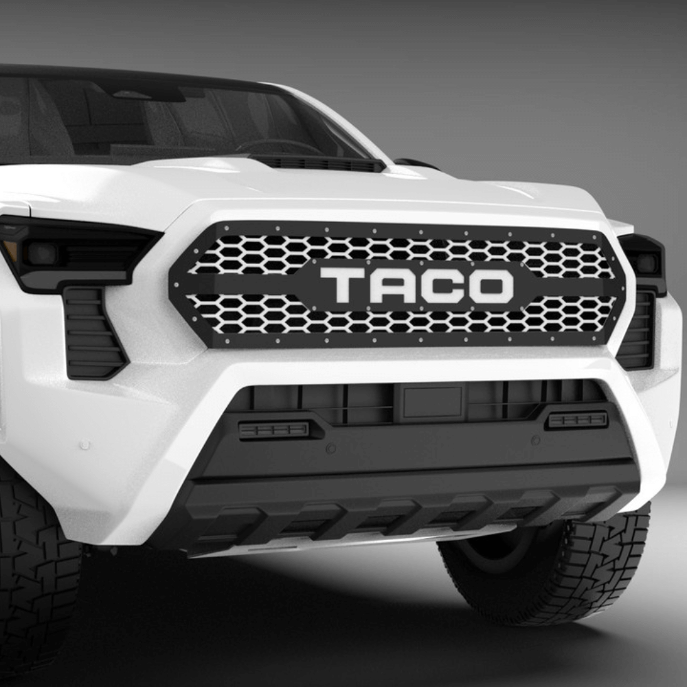 Double Layered Grille w/ Custom Text Fits 2024+ Toyota Tacoma
