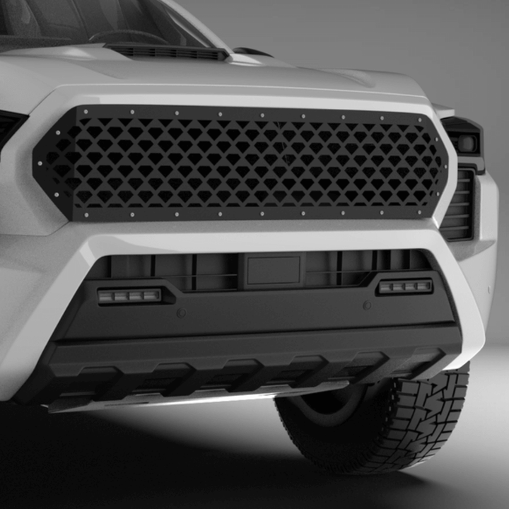 Mesh Grille Laser Cut Mesh Style Fits 2024+ Toyota Tacoma