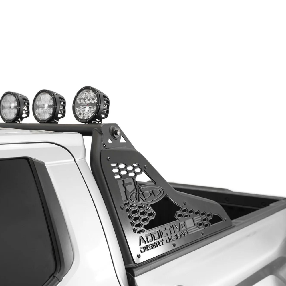 Full-size Pickup Truck Bed Sports Roll Bar, Silver Stainless Steel Frame Full-size Pickup Truck Bed Sports Roll Bar, Silver Stainless Steel Frame