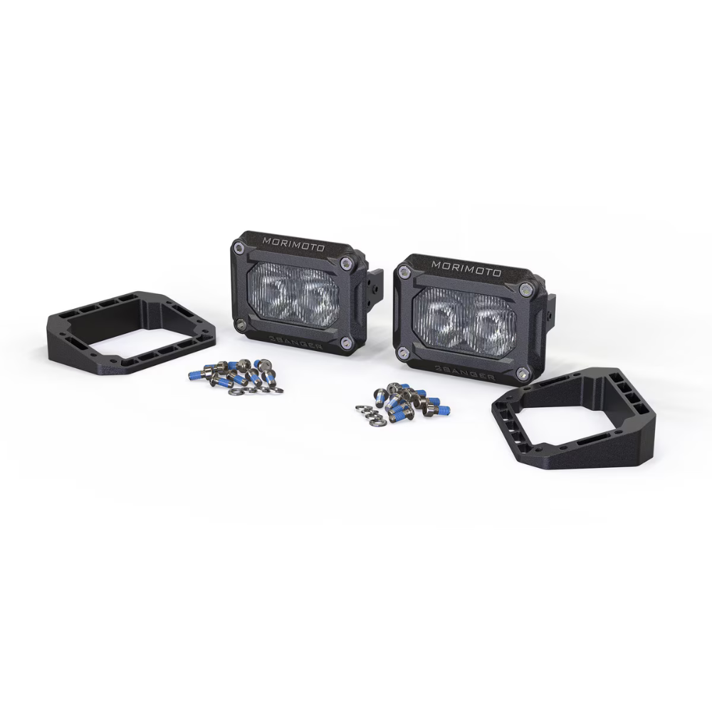 2Banger Pod Lights: Flush Mounting Kit