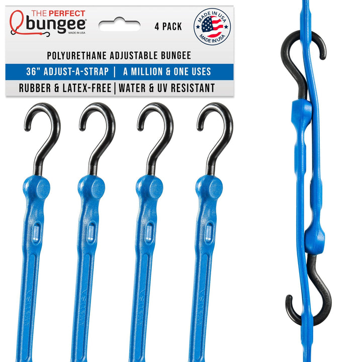 36" Adjust-A-Strap Adjustable Bungee Strap 4 Pack