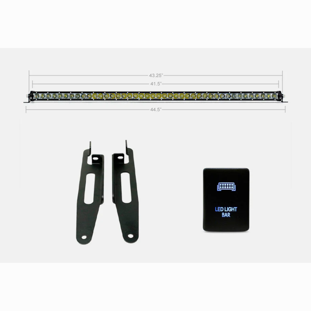 Single Row Spot Economy Roof Rack Lighting Kit Fits 2003-2024 Toyota 4 ...