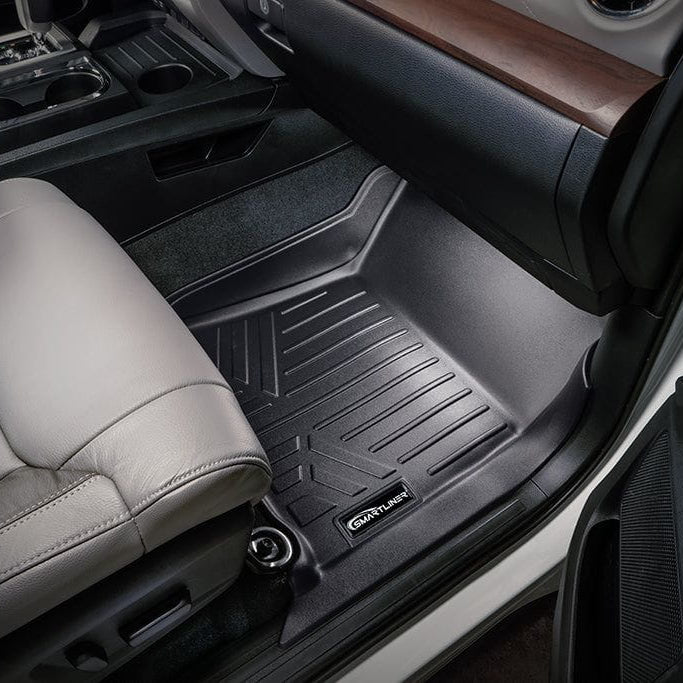 SMARTLINER Custom Fit Floor Liners fits 2014-2021 Toyota Tundra Double Cab (with Coverage Under 2nd Row Seat)