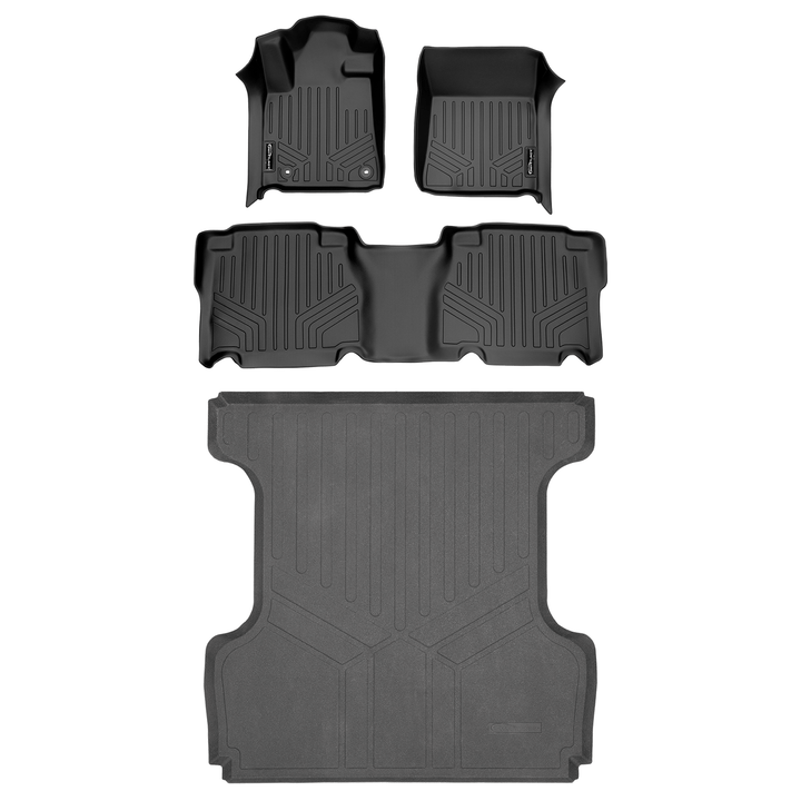 SMARTLINER Custom Fit Floor Liners fits 2012-2013 Toyota Tundra CrewMax